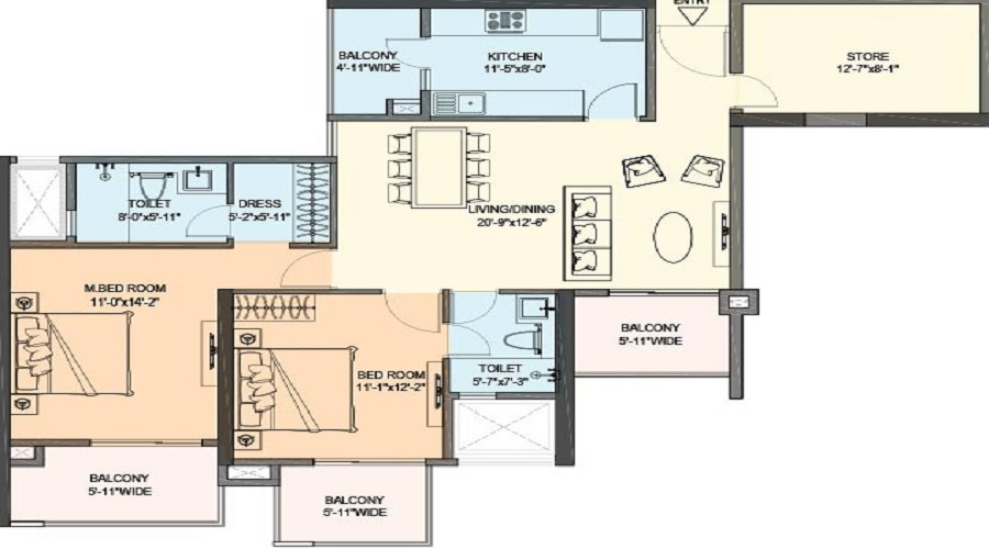 M3M Skywalk Floor Plan
