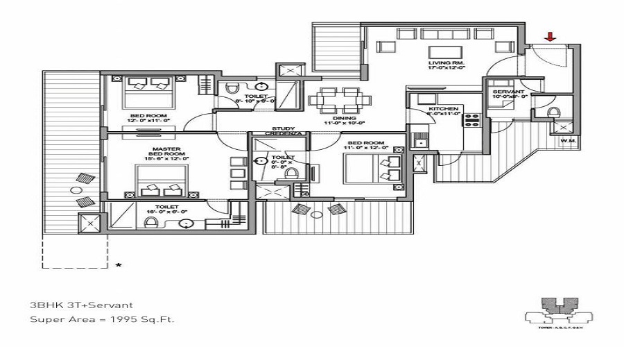 Bestech Park View Sanskruti Floor Plan