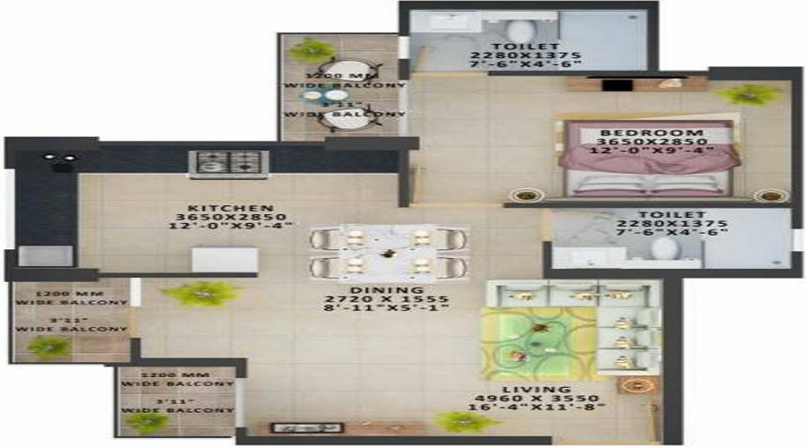 Signature Global The Millennia II Floor Plan