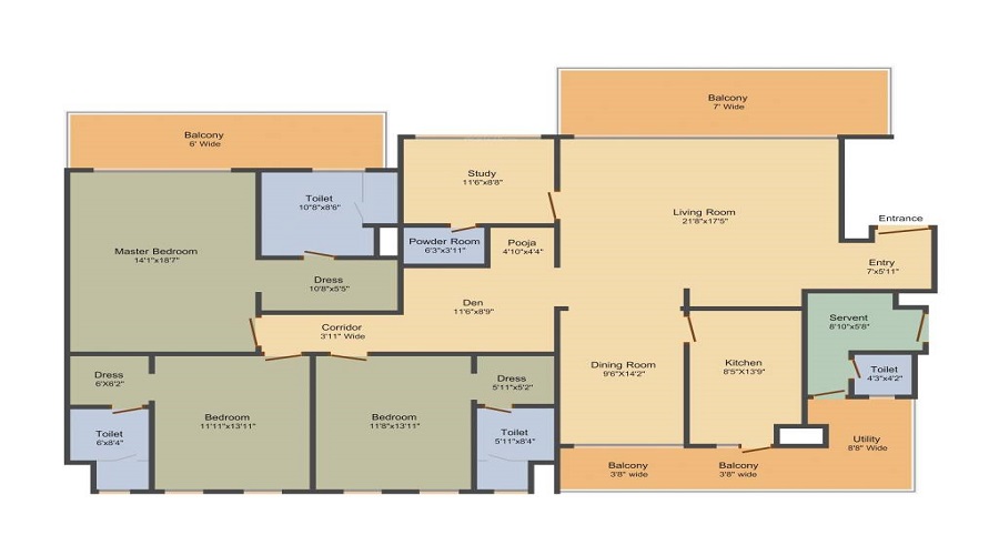 M3M Panorama Suites Floor Plan