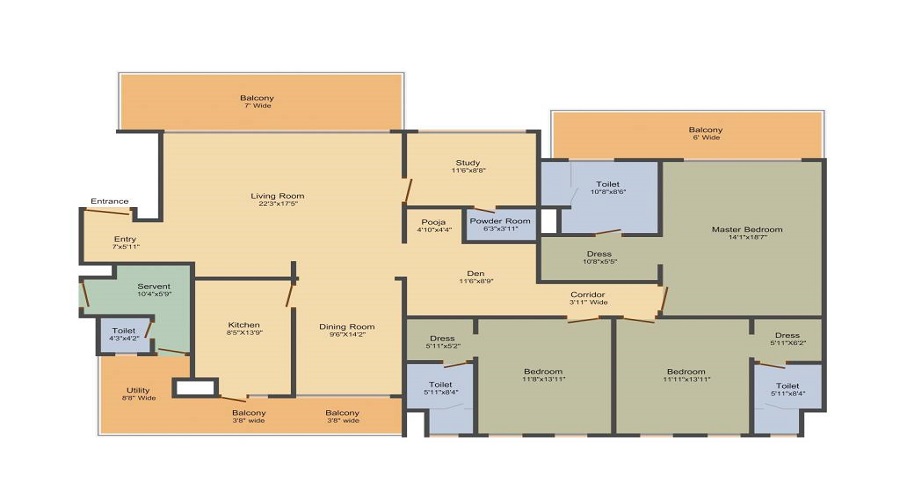 M3M Panorama Suites Floor Plan