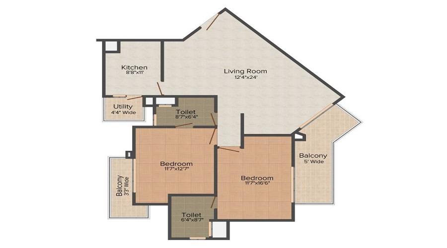 Bestech Park View Residency Floor Plan