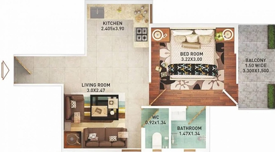 Pyramid Infinity Floor Plan