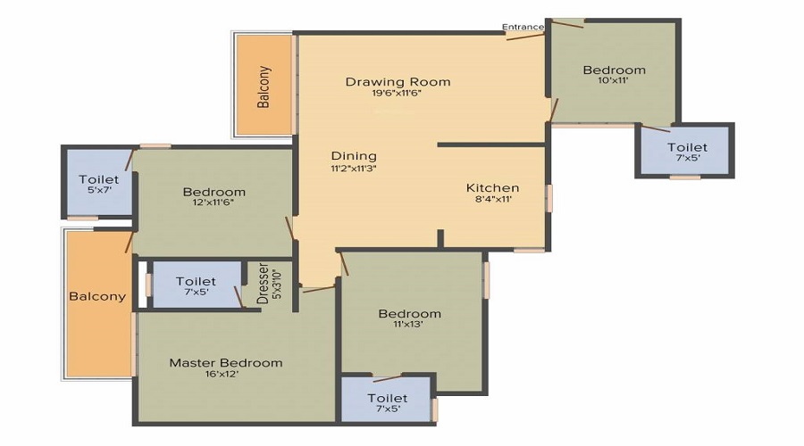 Tulip Violet A3 Tower Floor Plan
