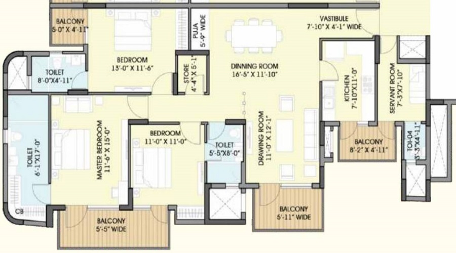Chintels Serenity Pocket B Phase II Floor Plan