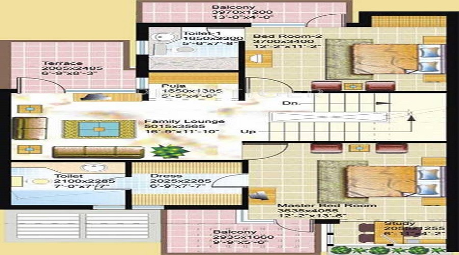 Ansal Florence Villa Floor Plan