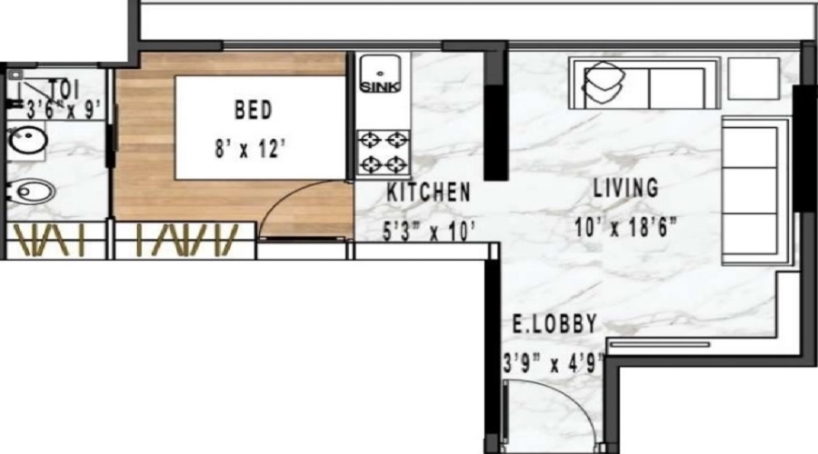 Rodium Xenus Phase 1 Floor Plan