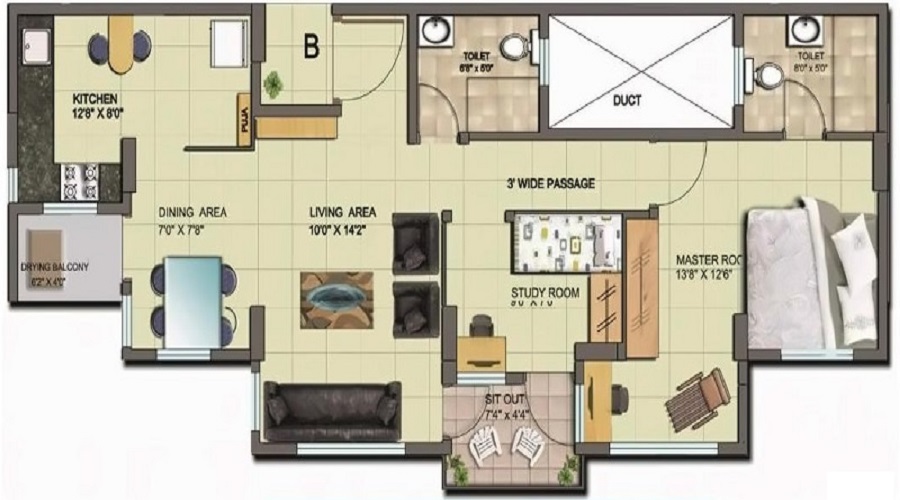 Metadesign Mblu Floor Plan