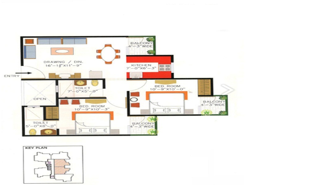 Rishabh Cloud 9 Skylish Towers Floor Plan