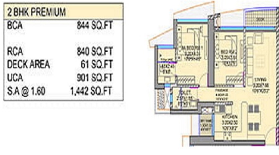 Raheja Exotica Verona Floor Plan