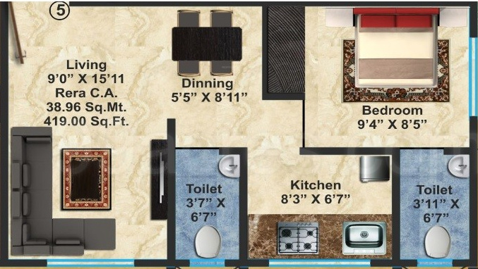 Adhikari Maharashtra Mandir Floor Plan