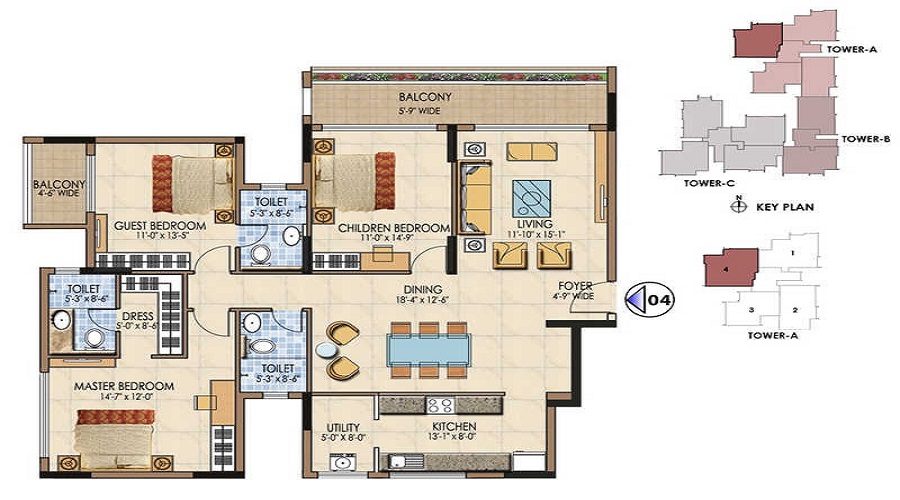 Salarpuria Aspire Floor Plan