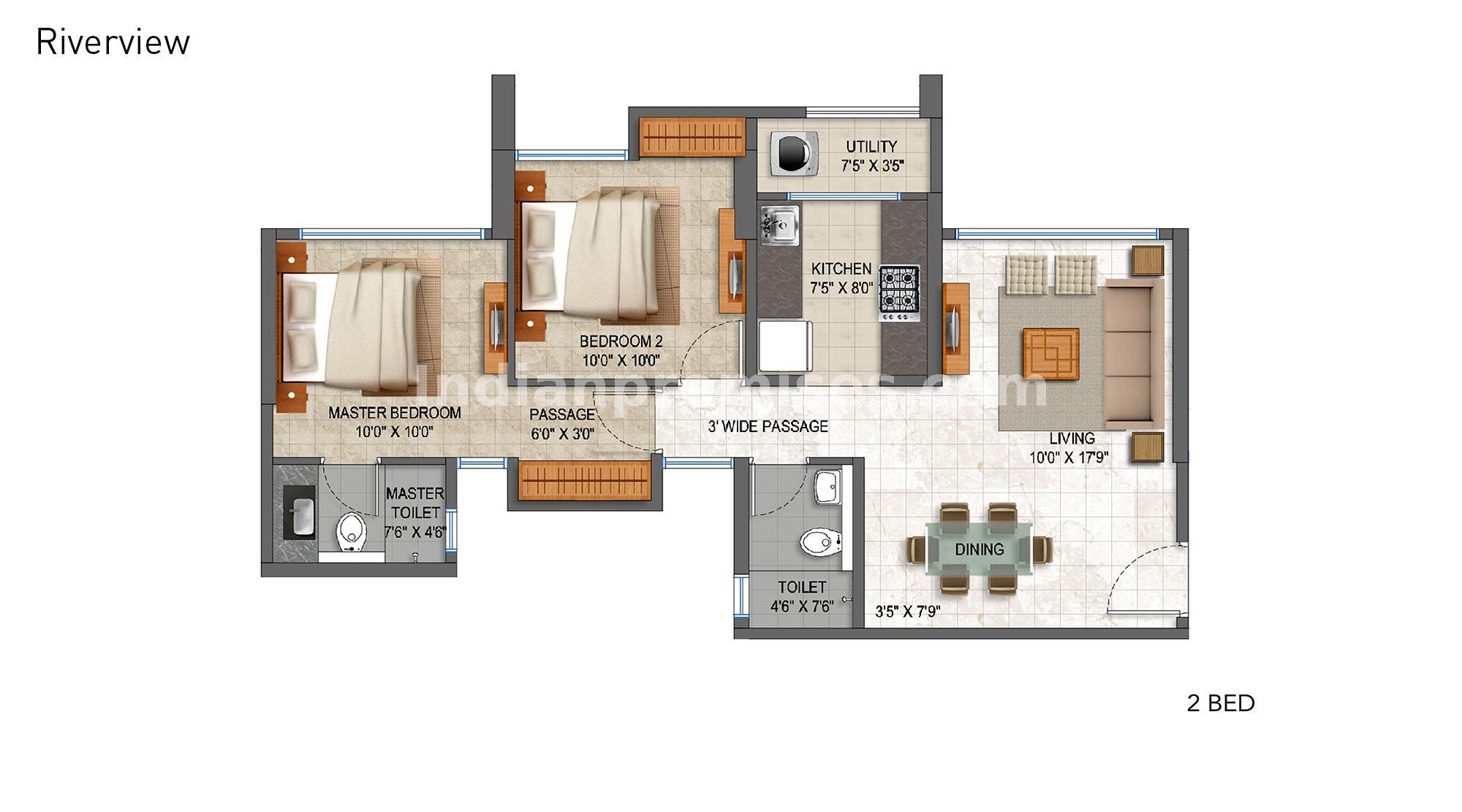 Lodha Codename Irise Floor Plan