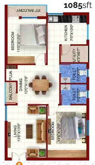 Aadyas Vidhatri Floor Plan