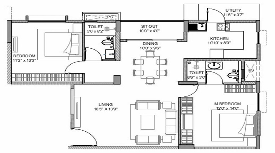 Master Royal Meenakshi Floor Plan