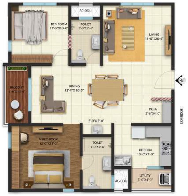 Cybercity West Brook Floor Plan