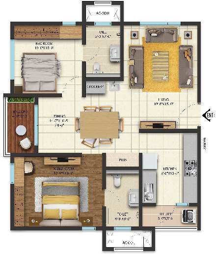 Cybercity West Brook Floor Plan