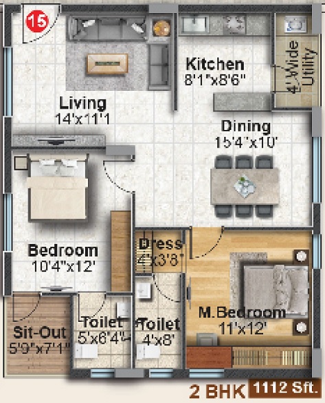 Dinesh Auric Floor Plan