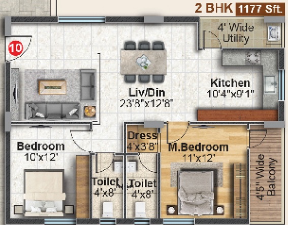 Dinesh Auric Floor Plan