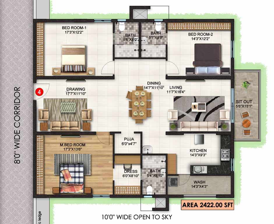 Orange Estella Floor Plan