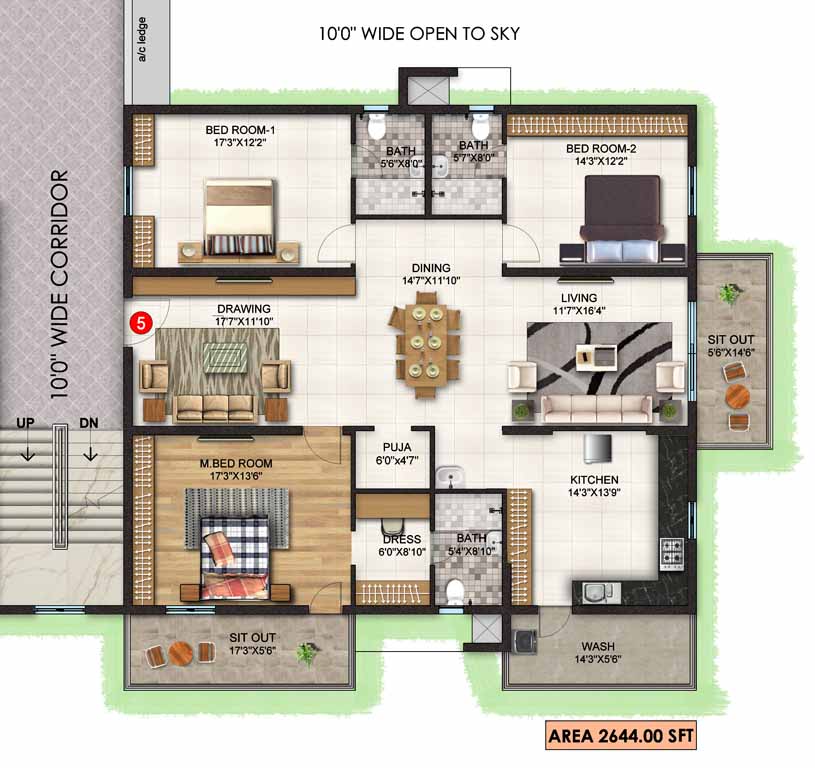 Orange Estella Floor Plan