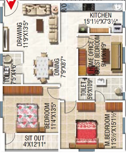 Modi Sterling Heights Floor Plan