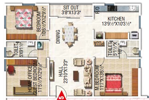 Modi Sterling Heights Floor Plan
