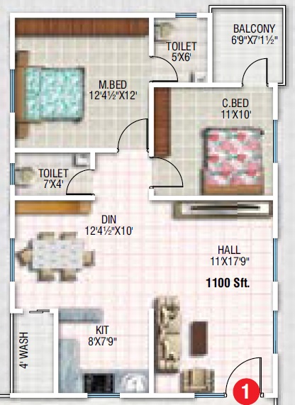 Sunyuga Prakruthi Floor Plan