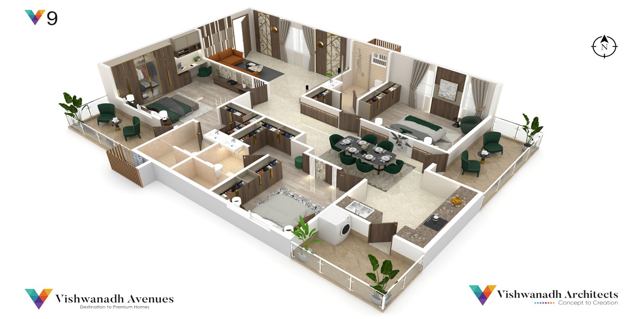 Vishwanadh V9 Msn Sky Floor Plan