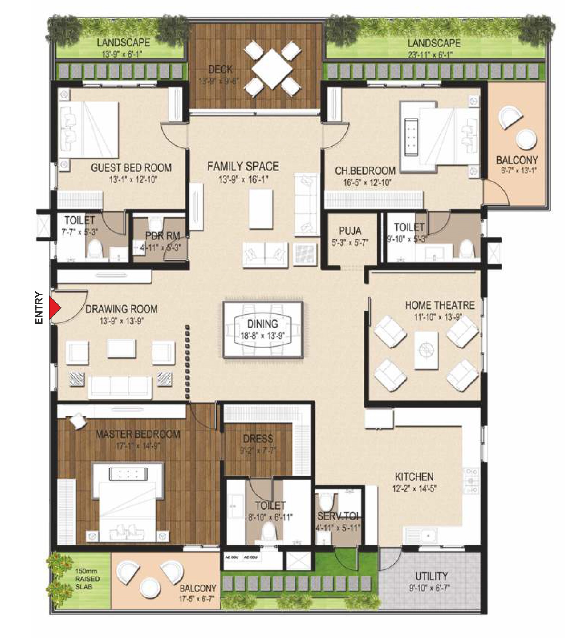 Sri Aditya Le Grandiose Floor Plan