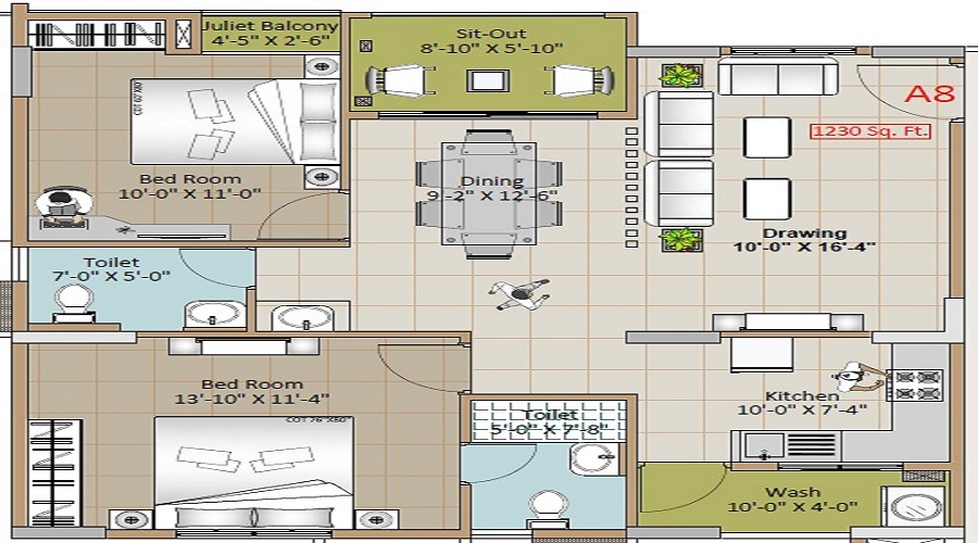 Ankuraa Lotus Floor Plan