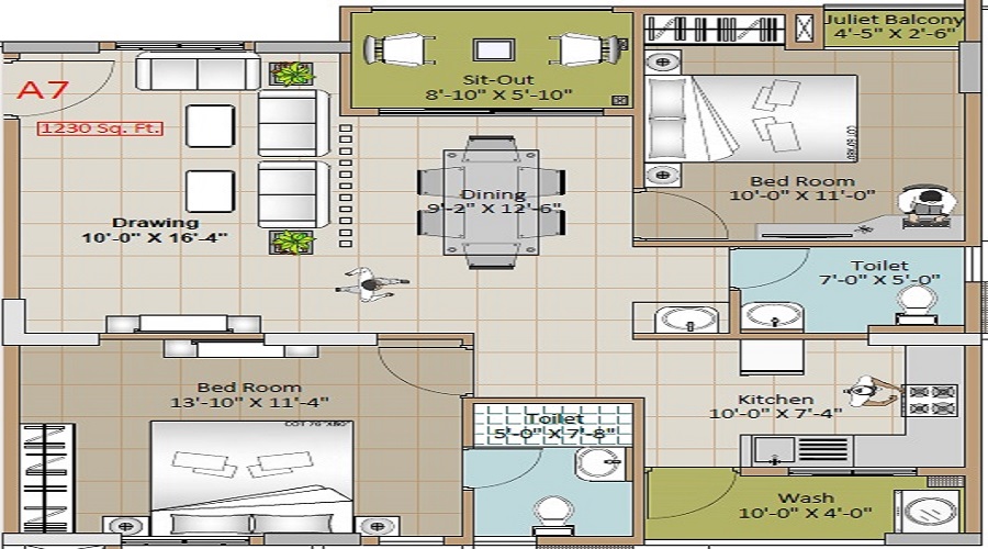 Ankuraa Lotus Floor Plan