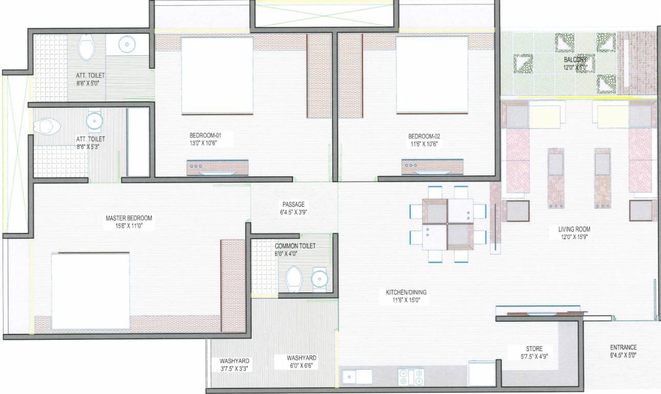 Shyam Heights Floor Plan