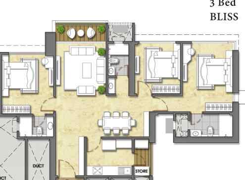 Raymond West One Park Floor Plan