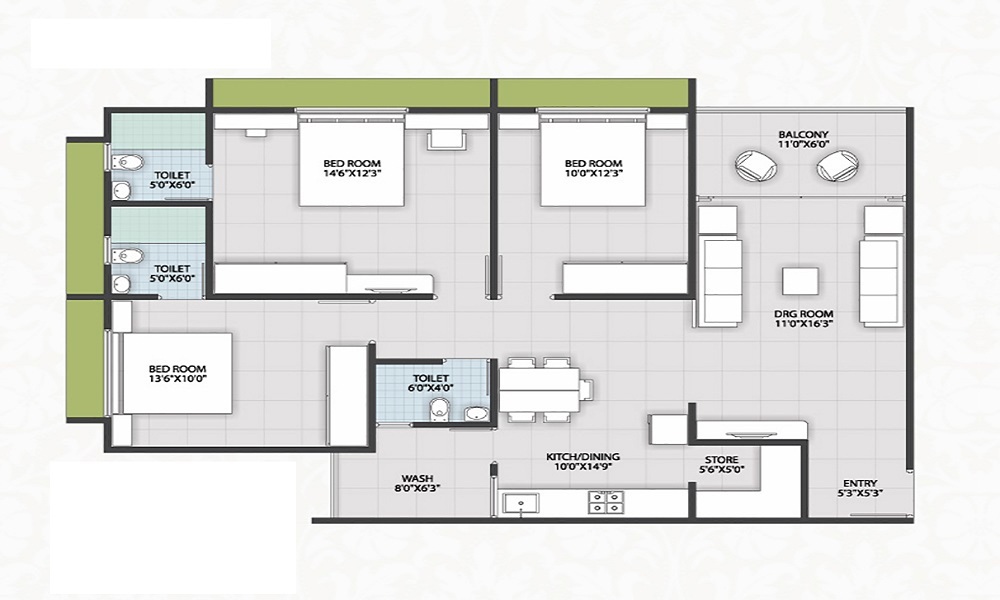 Meer Defence City 3 Floor Plan
