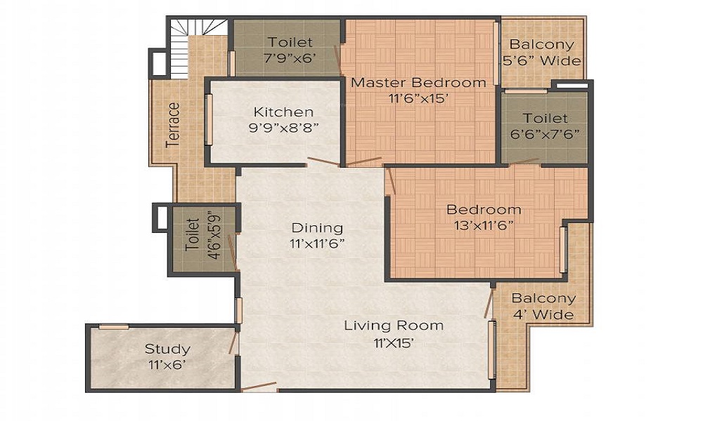 Eldeco Mystic Greens Floor Plan
