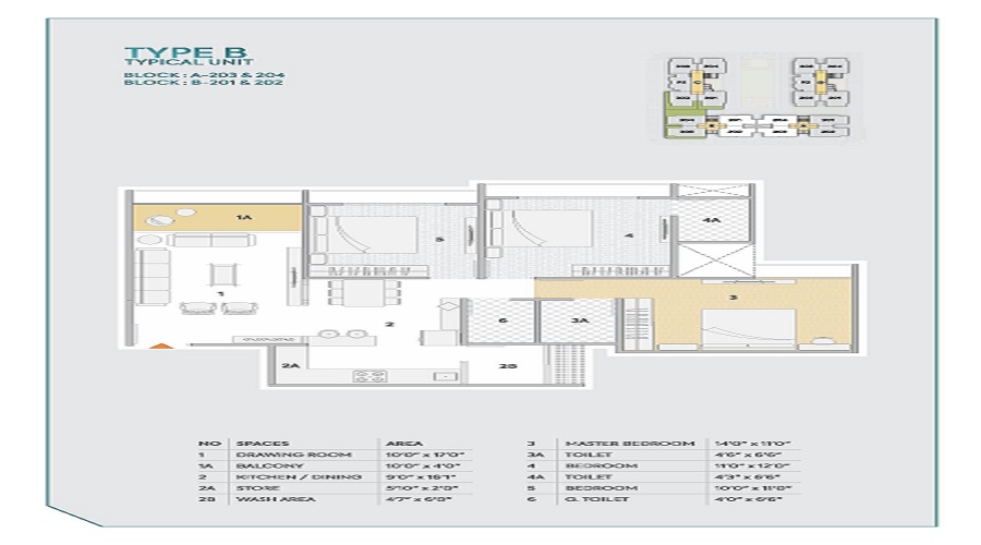 Ratna Turquoise Greenz Floor Plan