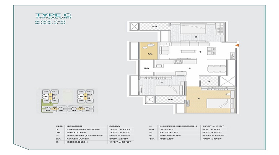 Ratna Turquoise Greenz Floor Plan