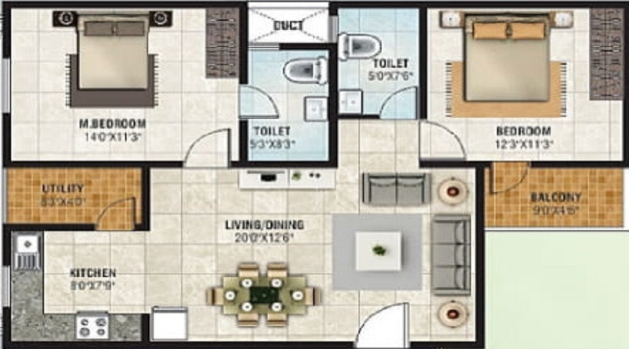 Mitraa My Gate Floor Plan