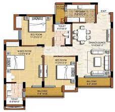 1 BHK+1T 354/sqft-carpet Sqft Apartment For Sale In SBM Sky Kalher In Kalher Floor Plan
