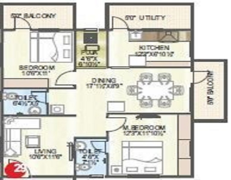 Abhiram Touchstone Towers Floor Plan
