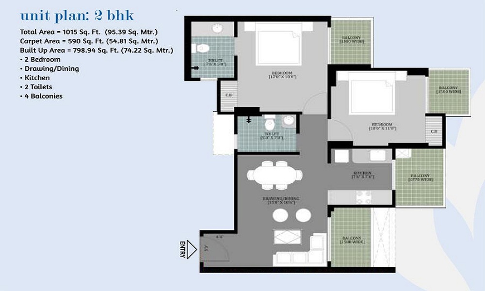 Arihant Ambar Floor Plan