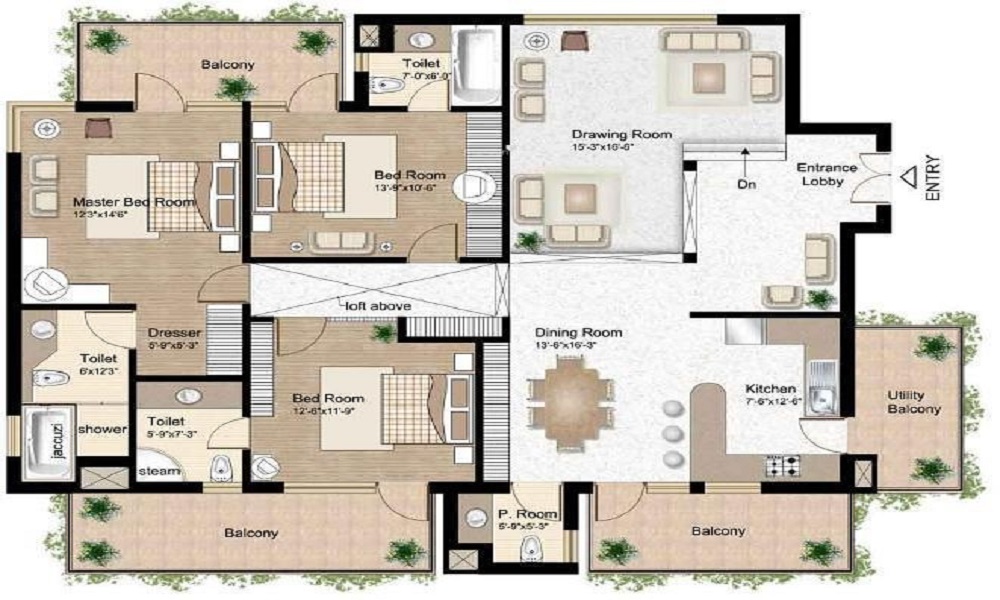 Raheja Atlantis Floor Plan