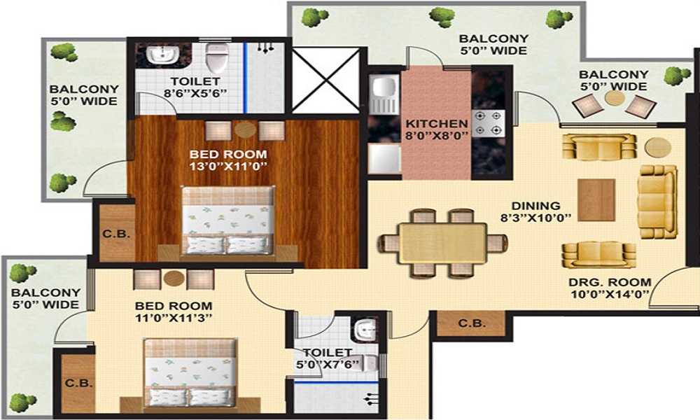 Arihant Ambience Floor Plan