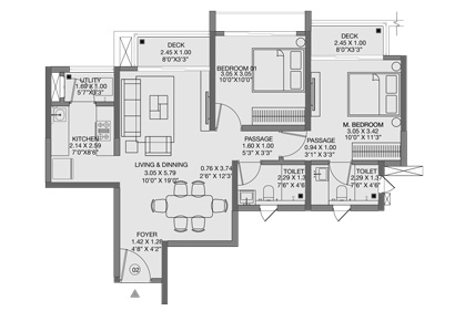 Godrej Hill Vista Floor Plan