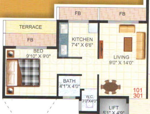 Shree Ganesh Vakratunda Residency Floor Plan