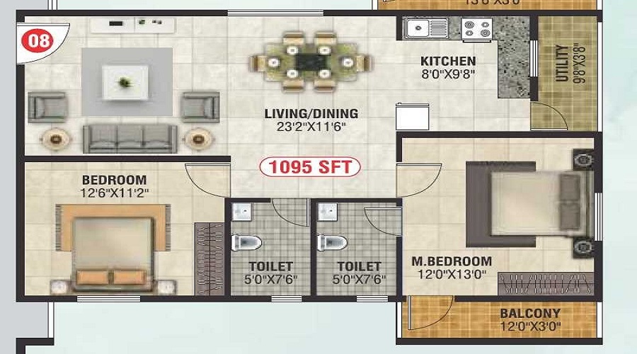 Sri Balaji Sapphire Floor Plan