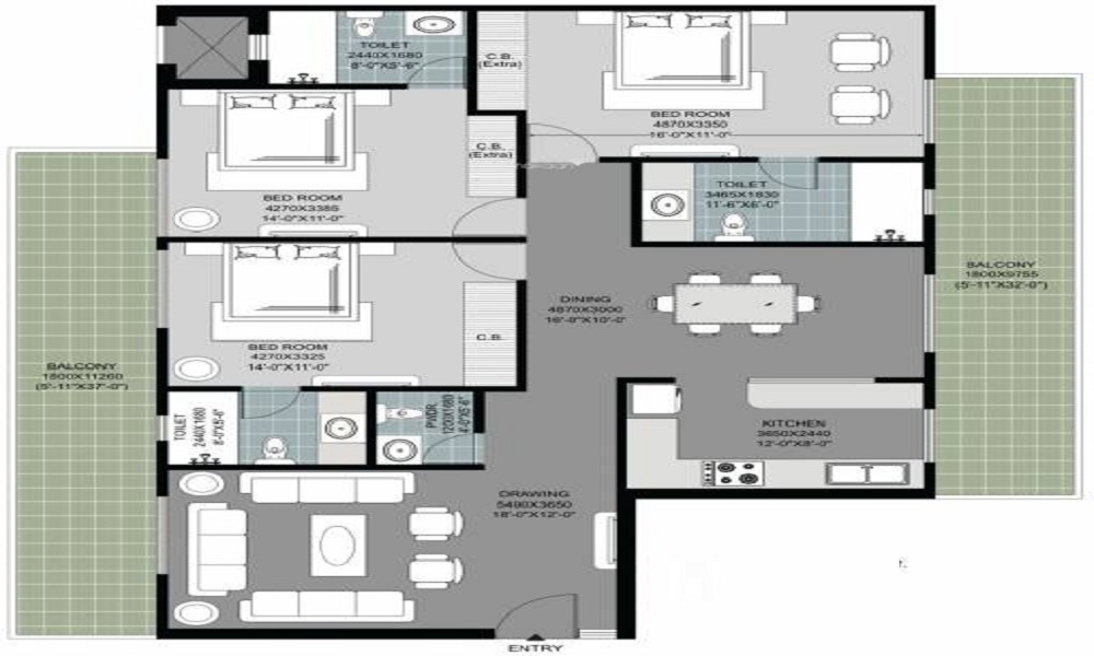 Arihant South Winds Floor Plan
