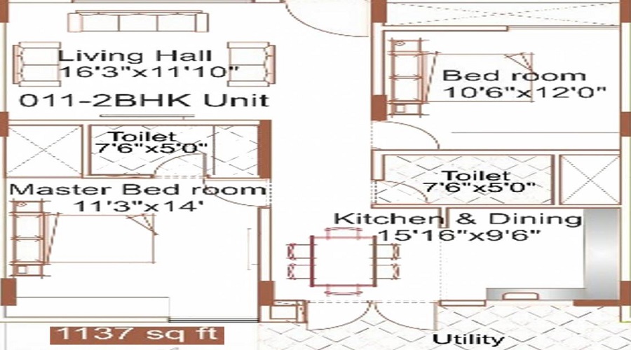 Neeladri Paradise Floor Plan