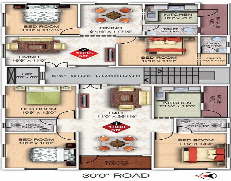 Navya NuGanesh Residency Floor Plan